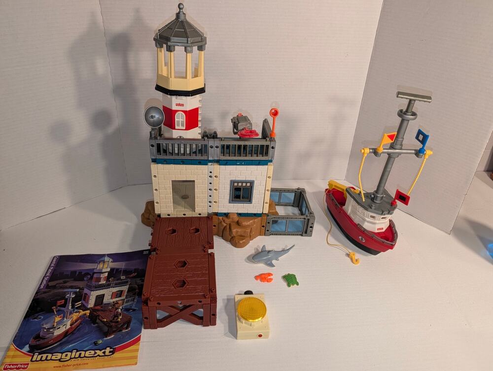 2001 Vtg Fisher Price Imaginext Coastal Patrol Station #78519 Rare No Box